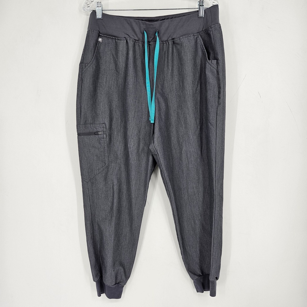 FIGS Pants Womens XL Petite Zamora Jogger Gray Technical Scrub Nurses Uniform
